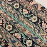 Distressed Turkish Rug 107x69 cm Vintage Shabby, Runner, Green, Brown Small