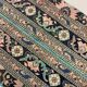 Distressed Turkish Rug 107x69 cm Vintage Shabby, Runner, Green, Brown Small