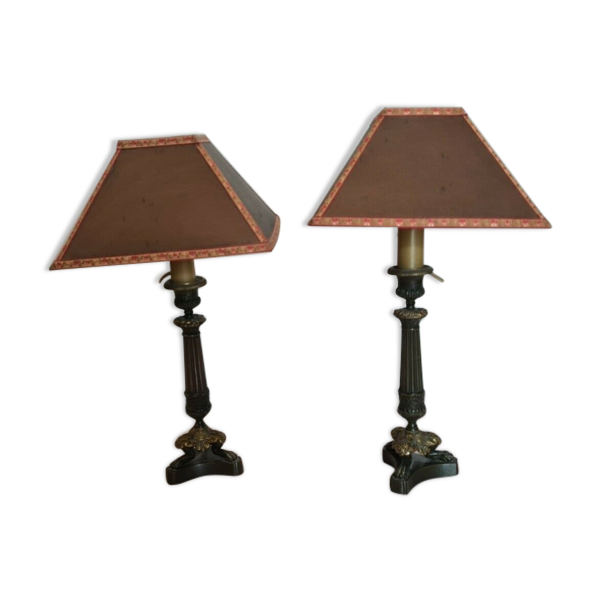 Lampes de table de style empire en bronze