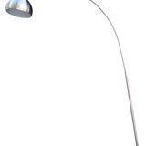 designer chrome metal floor lamp