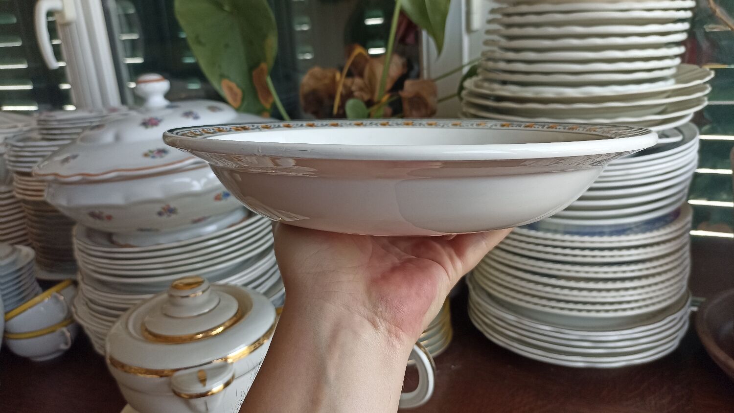 Hollow dish "Valence" by Digoin Sarreguemines