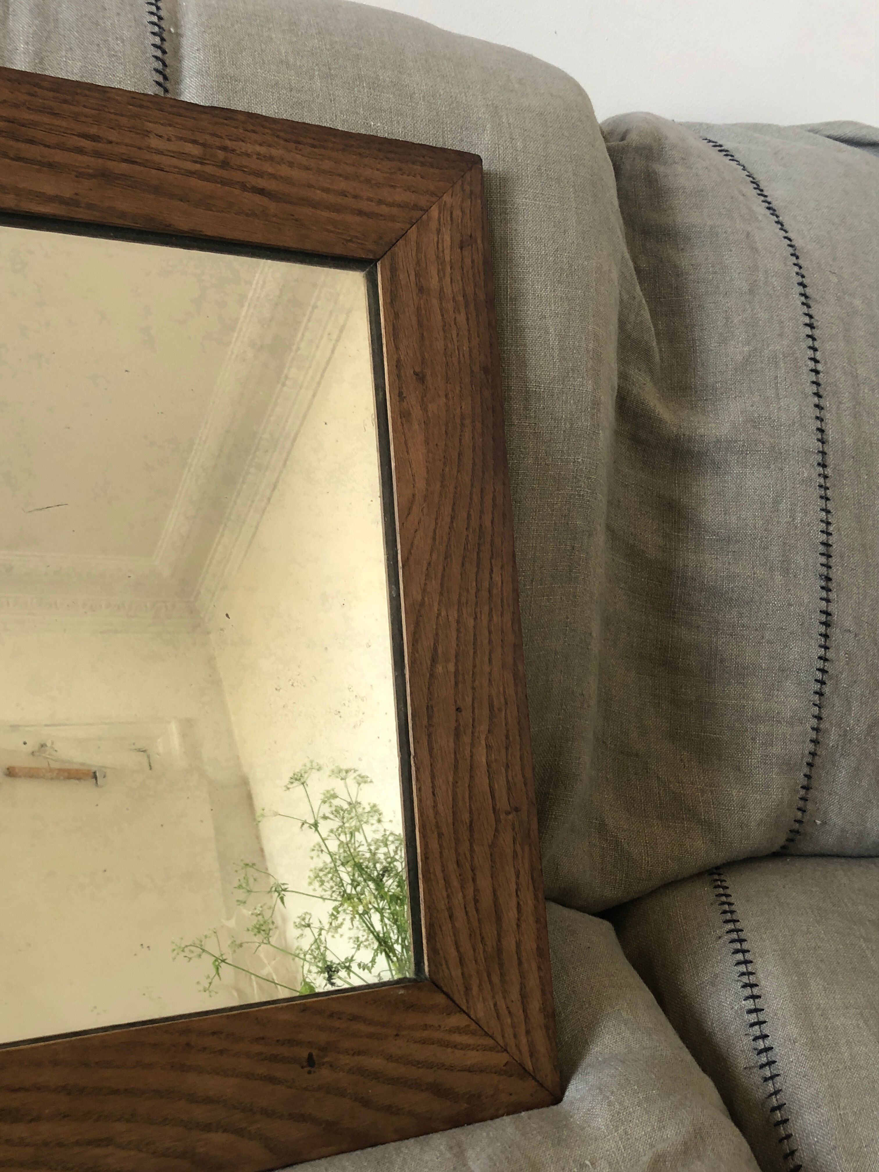 Solid oak mirror 57x45cm