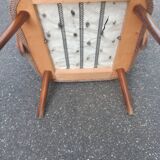 Cocktail armchair with armrests