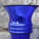 Paire de vases Holmegaard bleu cobalt – design scandinave – Michael Bang