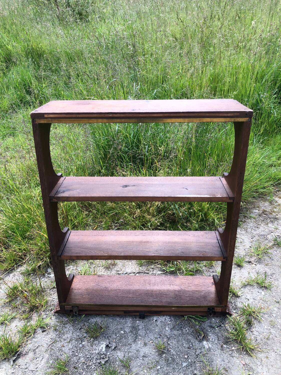Old rustic wall shelf