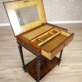 Early 20th Century French Mahogany & Walnut Marquetry Side Table, 1910th