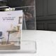Plexiglass magazine rack by David Lange