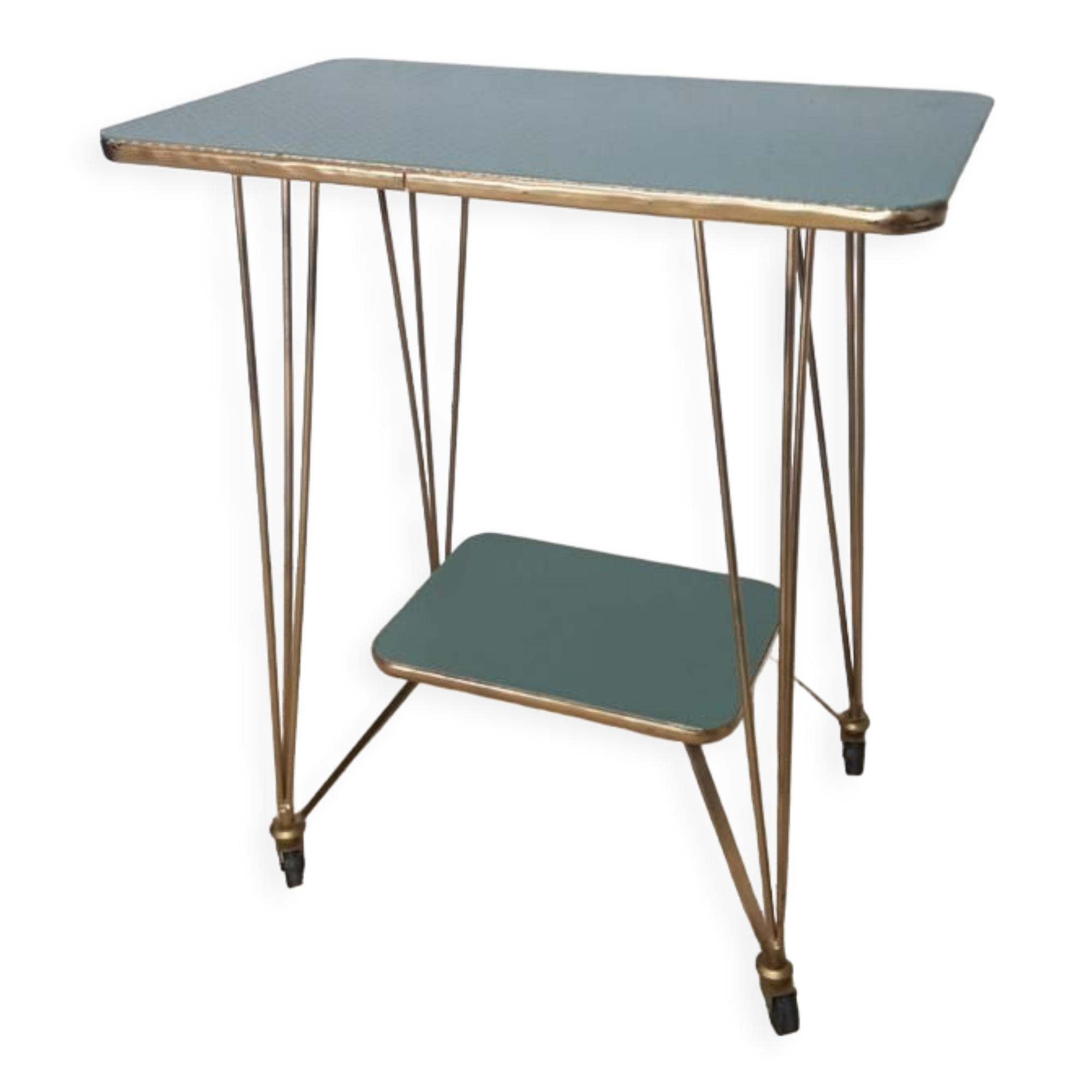 Vintage bar cart / plant table / trolley