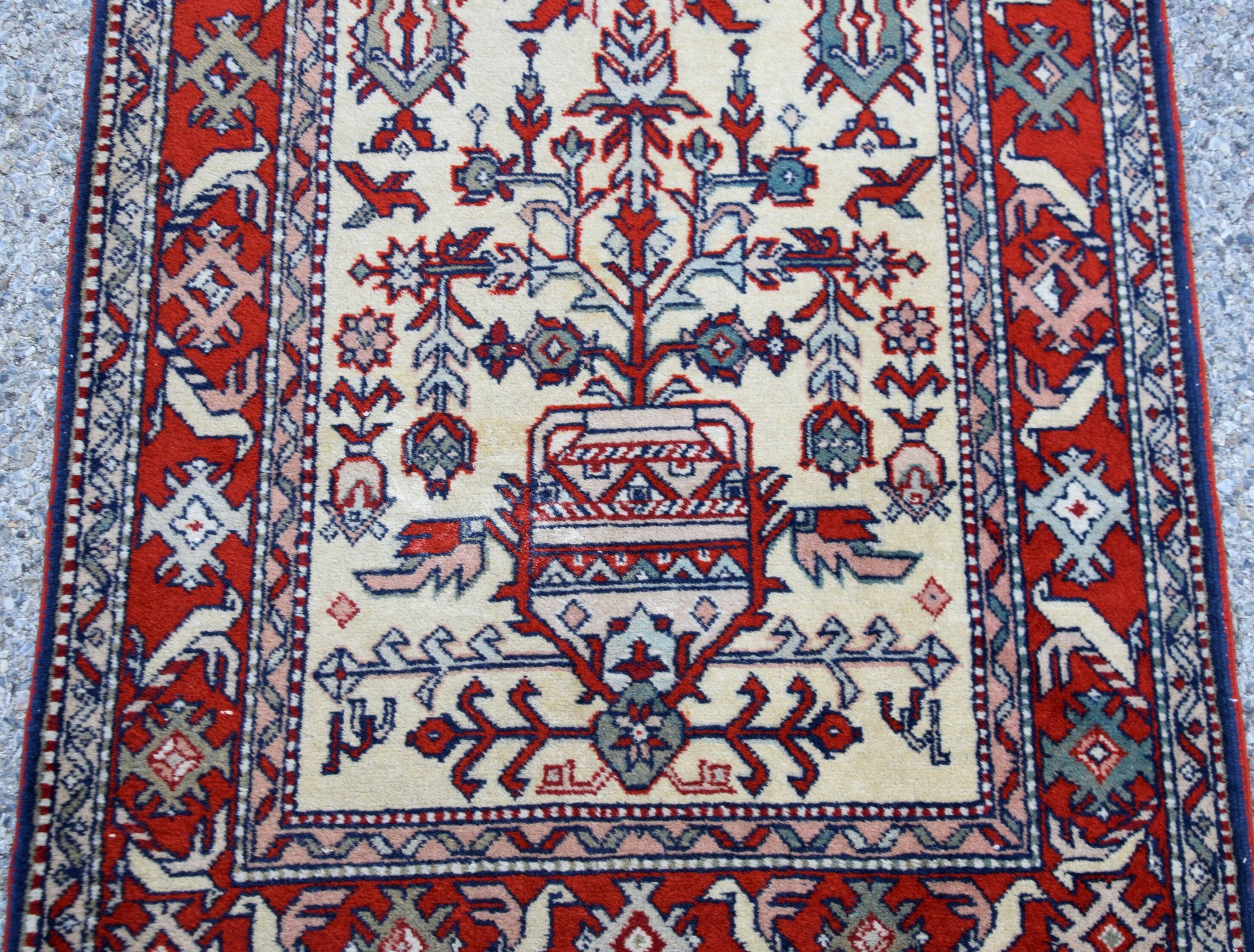 Tapis d'Orient Caucase Kazak Urss : 0.80 X 3.50 Mètres