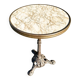 Round bistro table, cast iron base, vintage, 1940s
