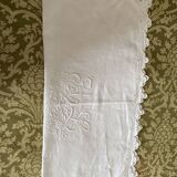 Nappe en lin monograme AL