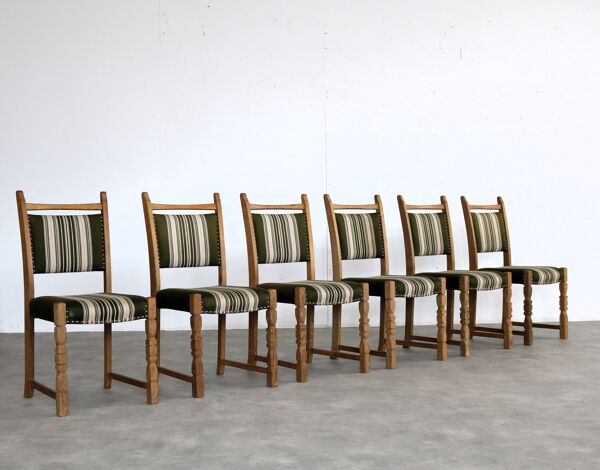 chaises de salle à manger brutalistes   chaises vintage   années 1960   chêne