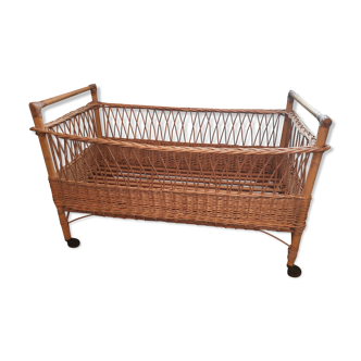 Rattan cot