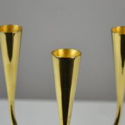 Polished Brass Candelabra by Gunnar Ander for Ystad-Metall, Sweden 1960s