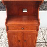 Table de chevet en merisier, style Louis-Philippe