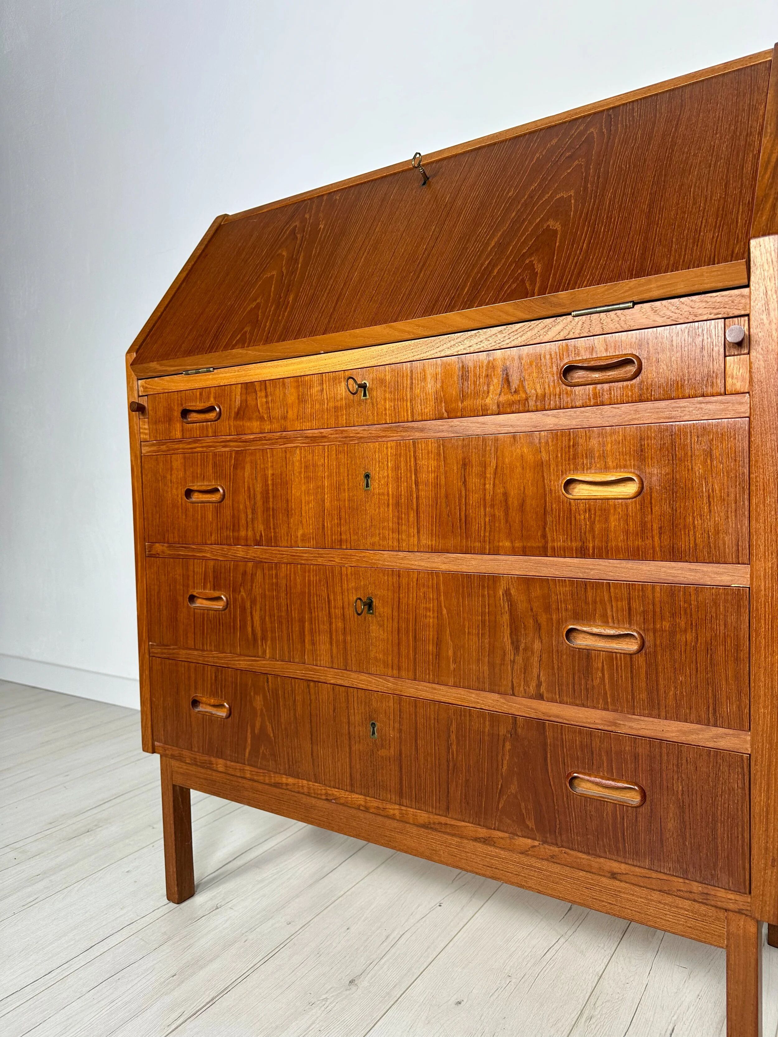 1960s Vintage Mid-Century Danish Teak Secretary