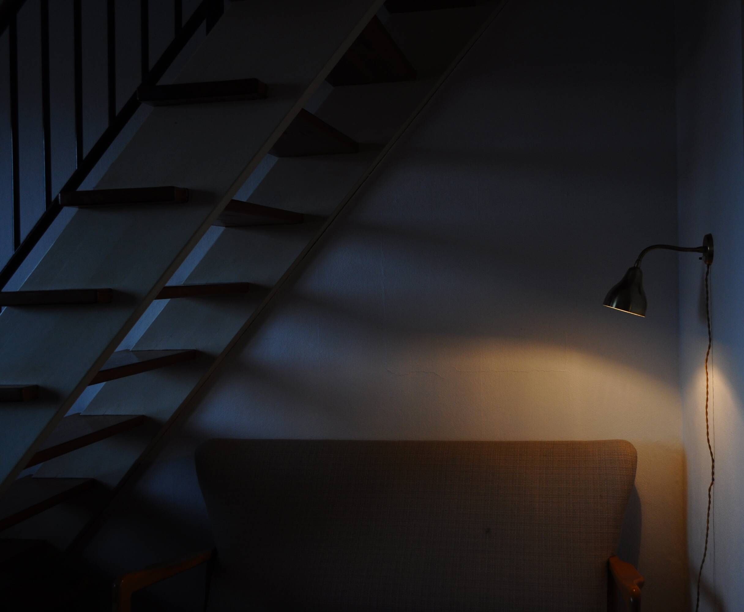 Danish Modern Brass Wall Lamp in the Style of Vilhelm Lauritzen, 1960s