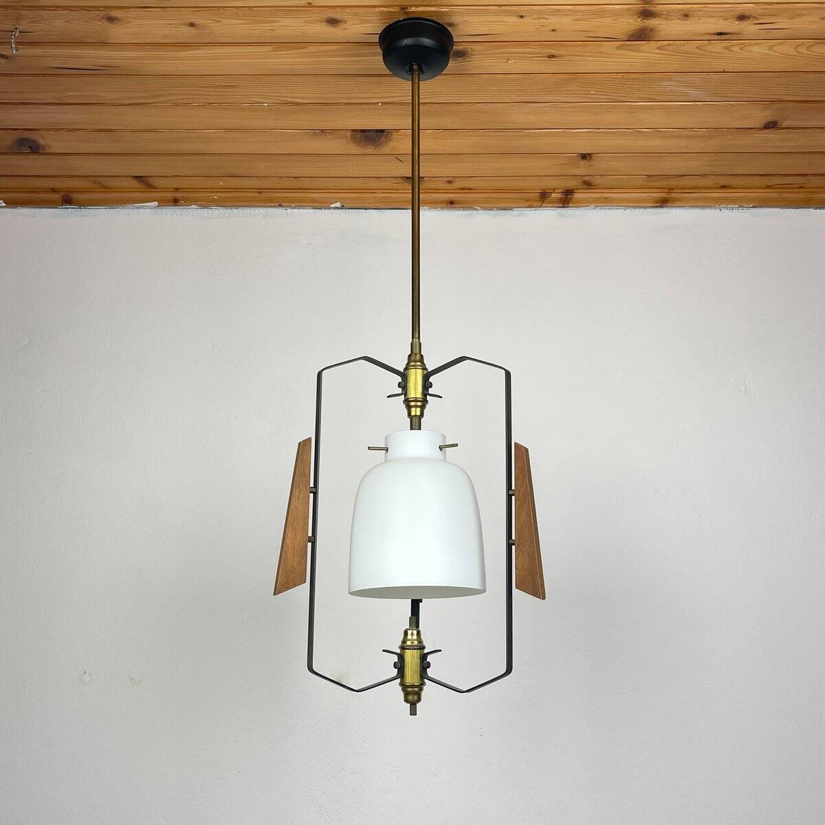 Vintage pendant lamp by Stilnovo, Italy, 1950s.