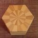Box in geometric marquetry