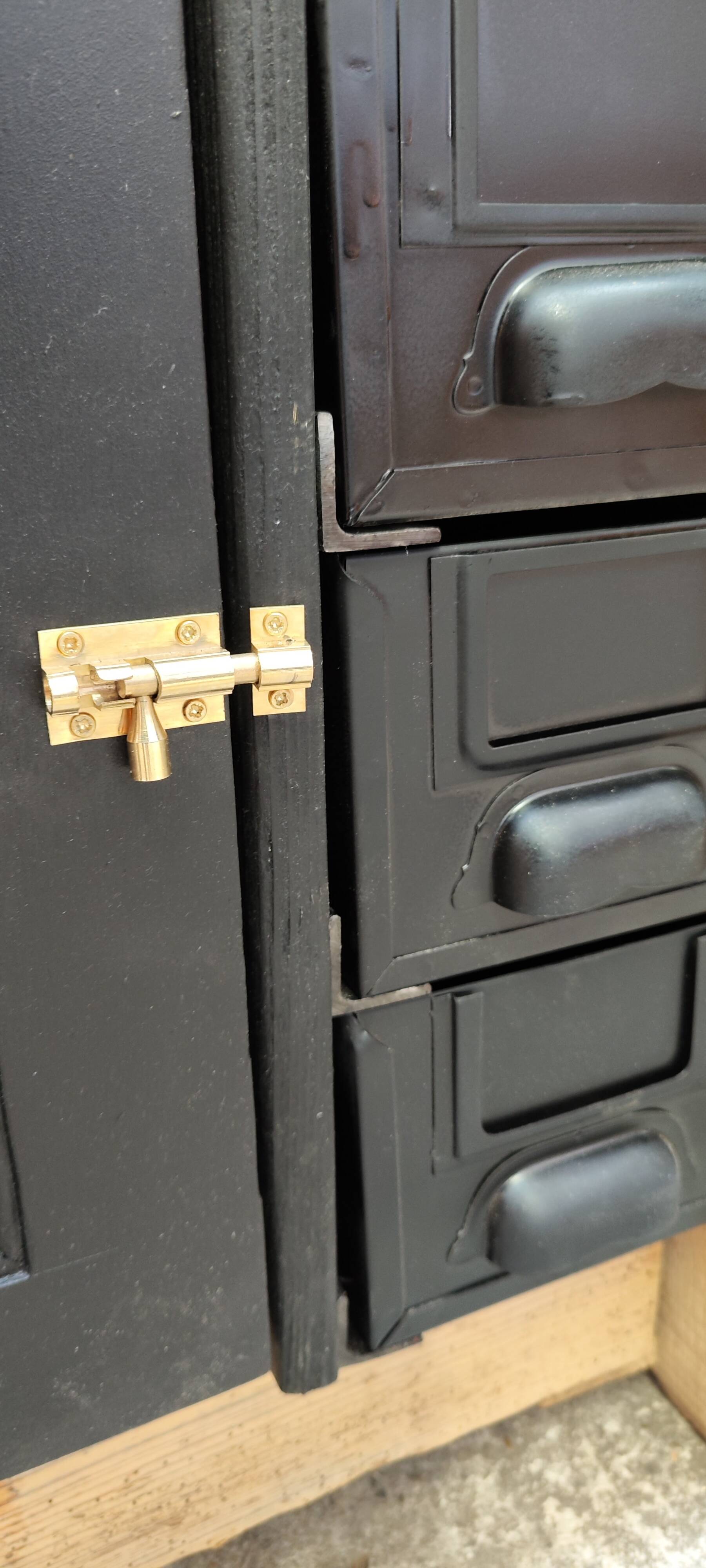 Lille workshop workbench, one door and four drawers