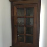 Massive merisier corner library furniture