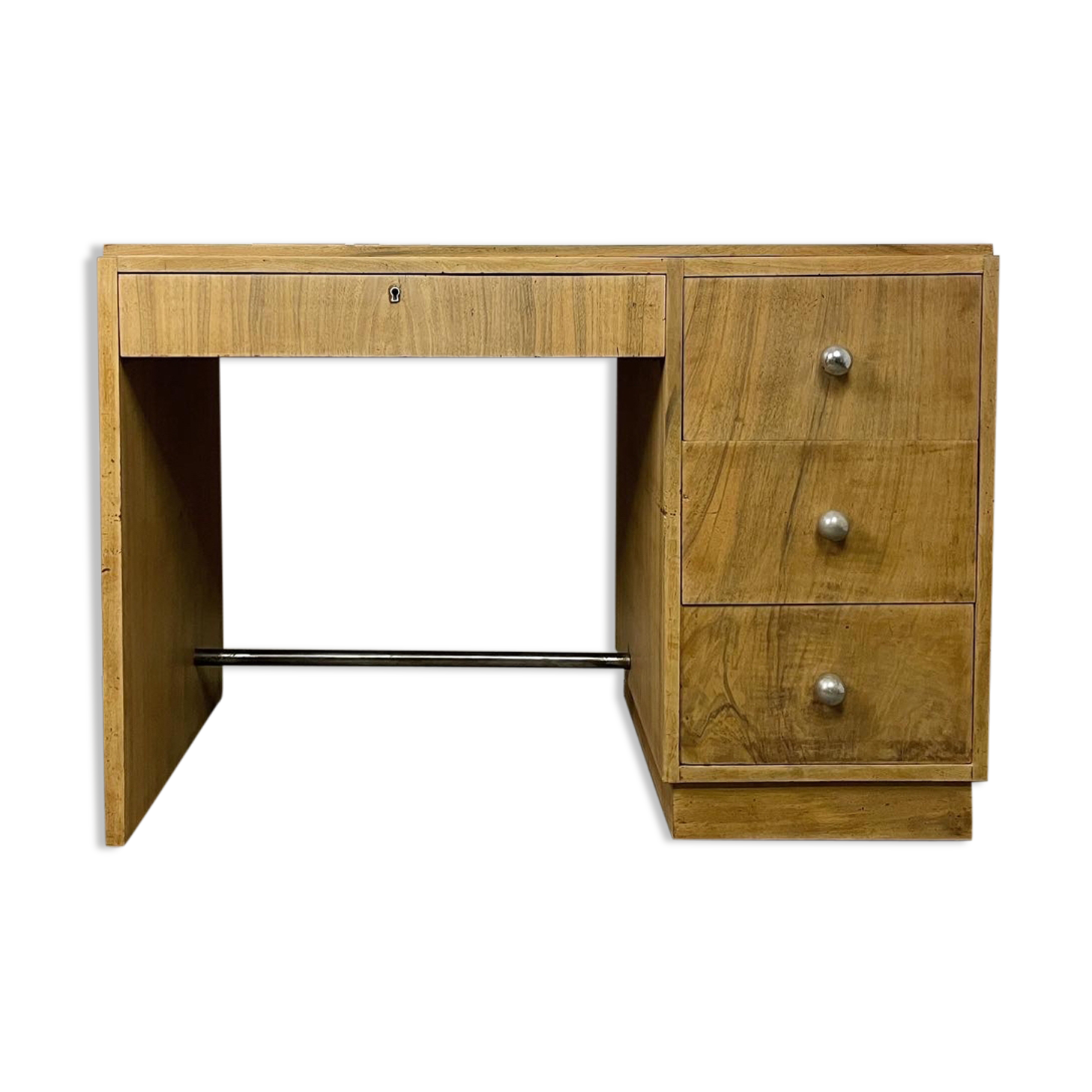 Bureau art déco 1930 placage de loupe