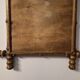 Antique turned wooden mirror in bamboo style, late 19th century A117
