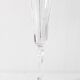 Set of 8 Crystal Vintage Champagne Flutes, Prosecco Clear Italian