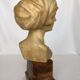 Sculpture alabaster 1900 by l romiti rebecca bust art nouveau double patina
