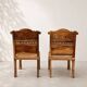 Fauteuil berbère marocain sculpté