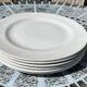 Lot de 6 assiettes  plates blanches Churchill England