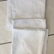6 old towels damassées with monogram. Mismatched.