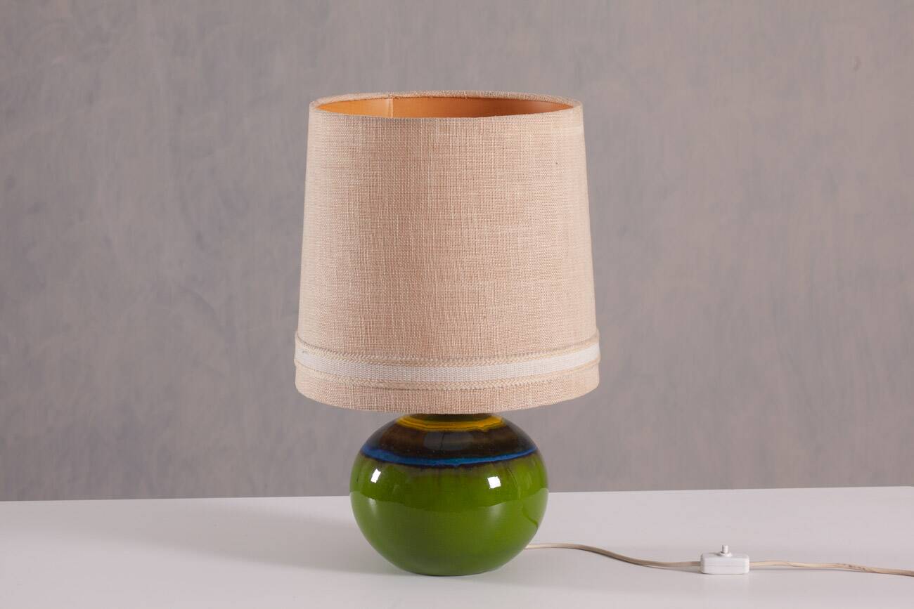 Vintage sculptural ceramic art table lamp by Renée Neue for Hutschenreuther, Germany 1960s