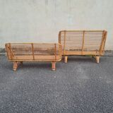 Rattan bed basket