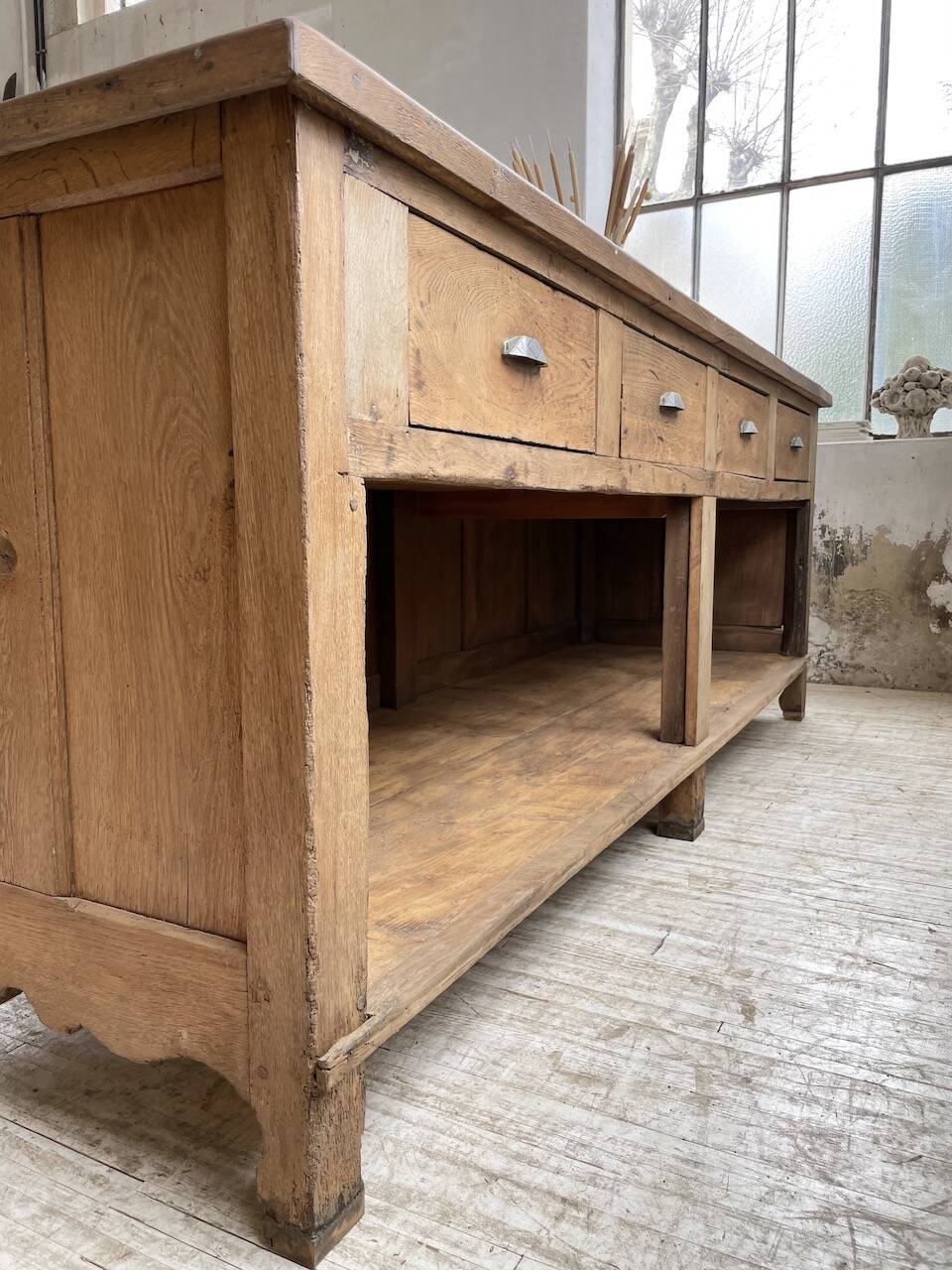 Comptoir en chêne XXL 260 cm