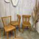 3 chaises Baumann dépareillées