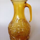 Vintage Bormioli Italian glass carafe from the 70s