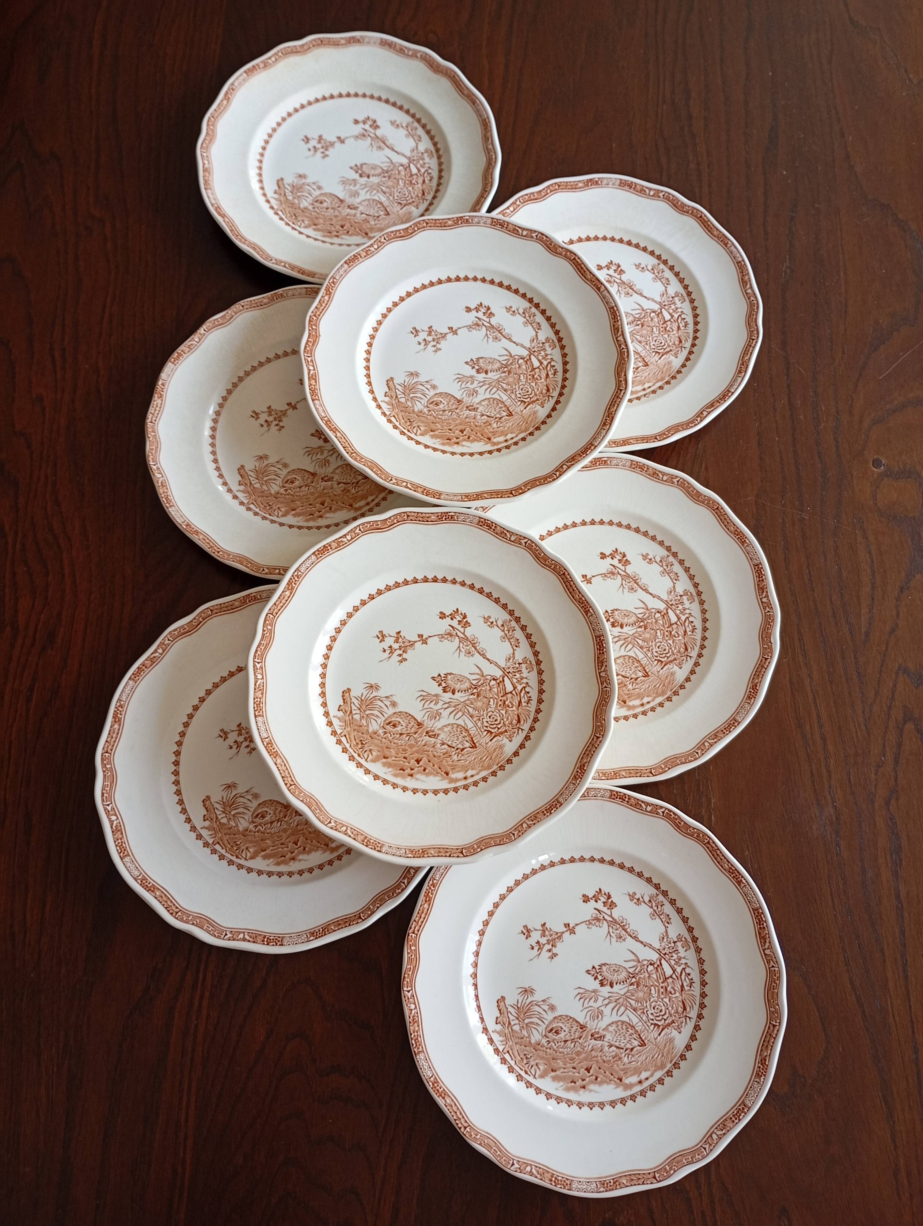 English flat plates by Furnivals "Quail"