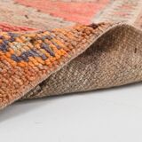 Tapis de couloir oriental vintage rose