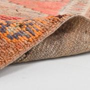 3x11 Pink Salmon Oriental Vintage Runner Rug, 99x341Cm