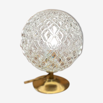 Globe lamp "diamonds" in glass