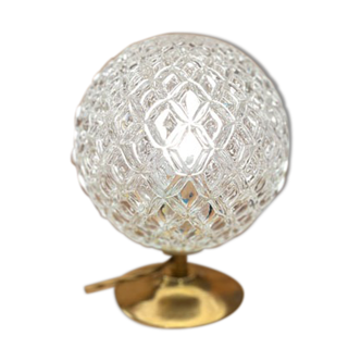 Globe lamp "diamonds" in glass