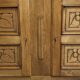 Brutalist oak sideboard attributed to Joseph Savina, France circa 1950.