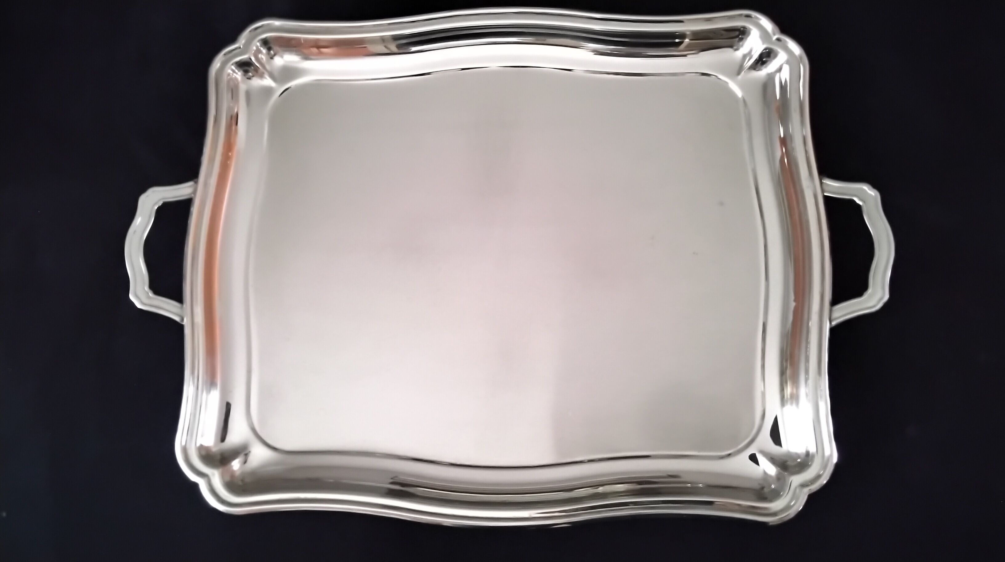 Stainless steel serving tray 38 x 45.5 cm
