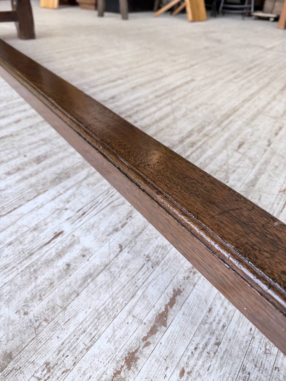 Table de ferme campagne noyer massif XL 250cm