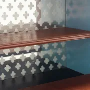 Peter Lovig Nielsen boomerang writing desk teak Lovig Denmark 1960
