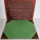 Leather desk pad, vintage office accessory, 50 cm