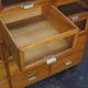 Vintage haberdashery furniture in beech and oak Netherlands 1950s