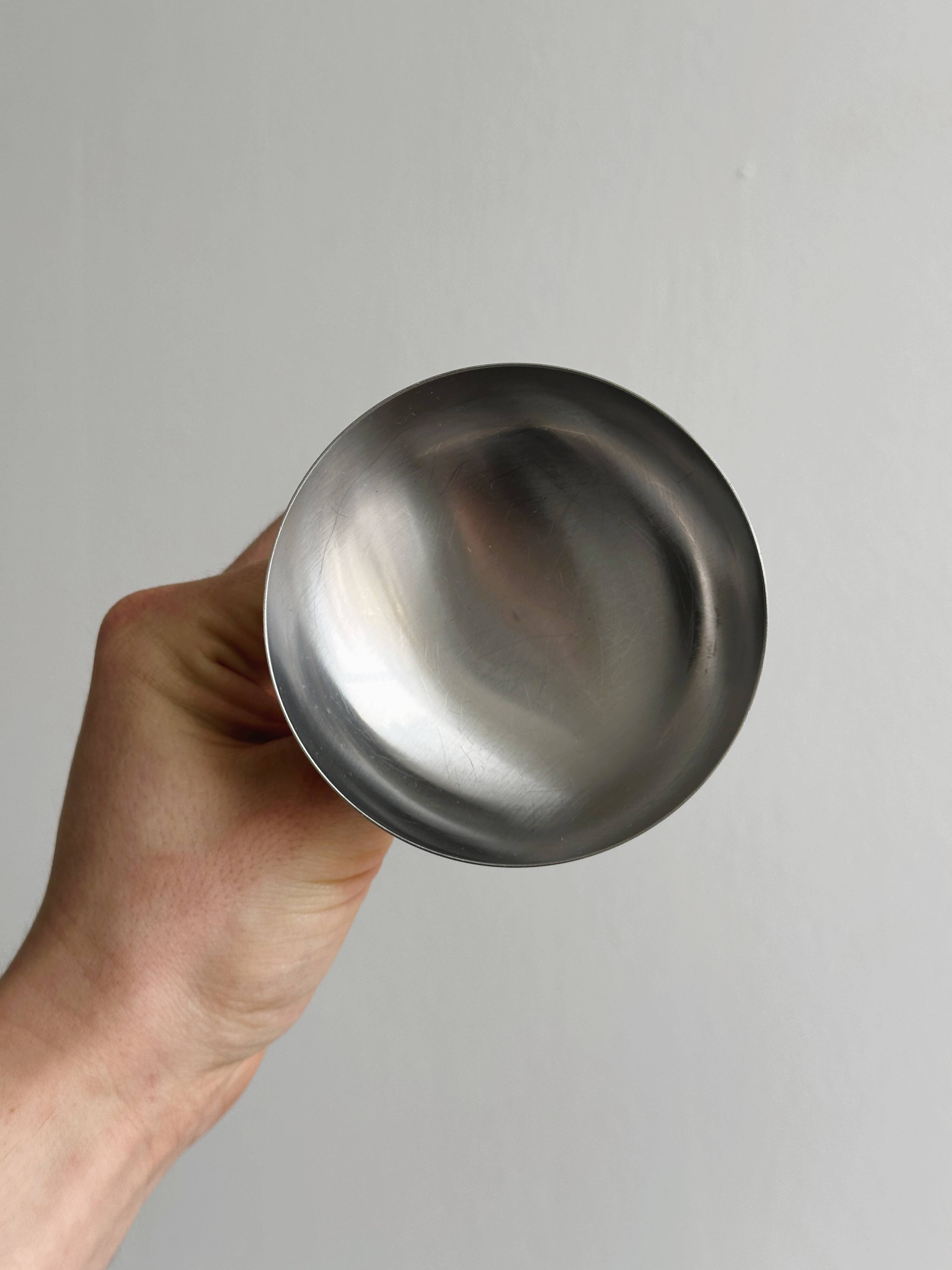 6 stainless steel footed bowls, Letang Remy style