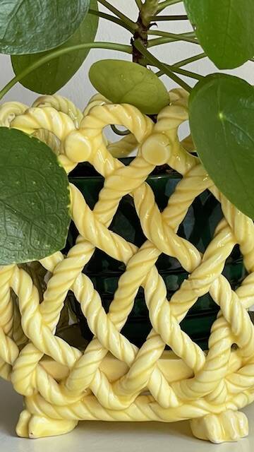 Vintage Braided Cache-Pot